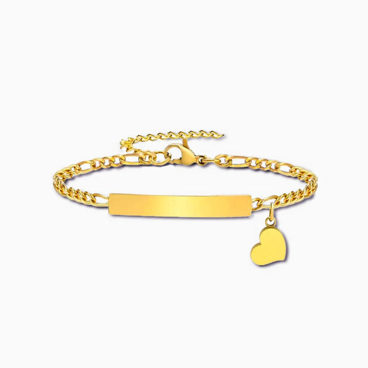 Bracelet Couple Personnalisé Gravure Or