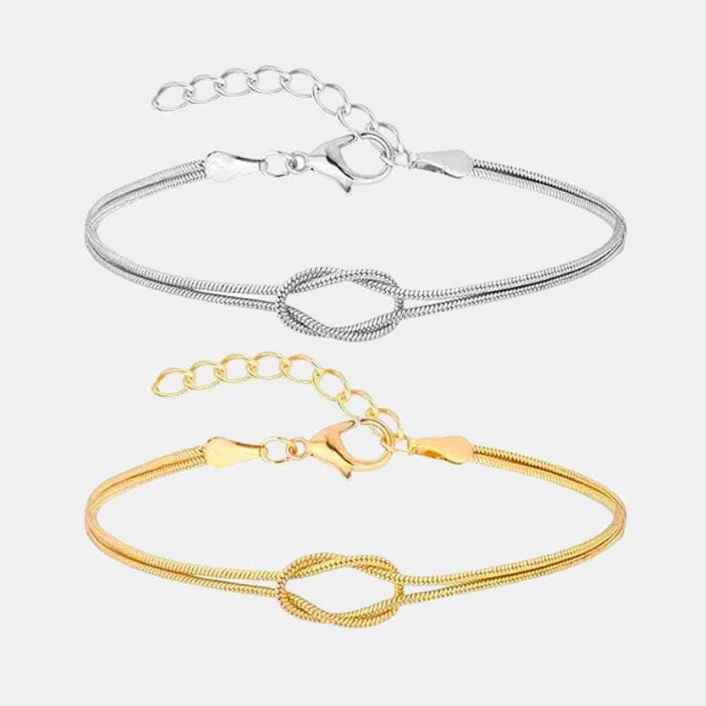 Bracelet En Acier Inoxydable Unisexe BK Bijoux - Doré Et Argenté, Longueur 17-18 Cm, Fermoir Mousqueton, Neuf Avec étiquettes