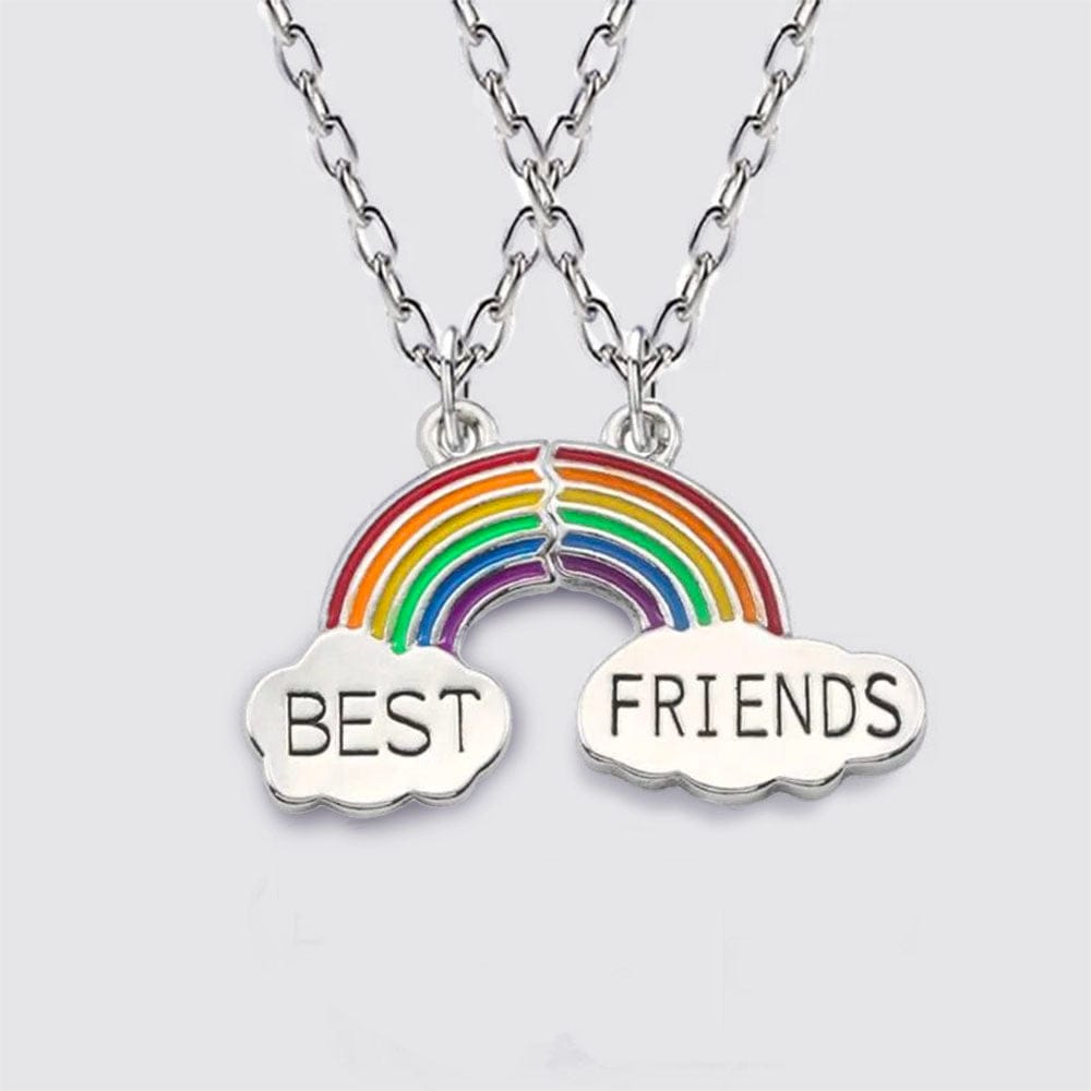 Collier Bff Arc En Ciel Pour 2 Multicolor