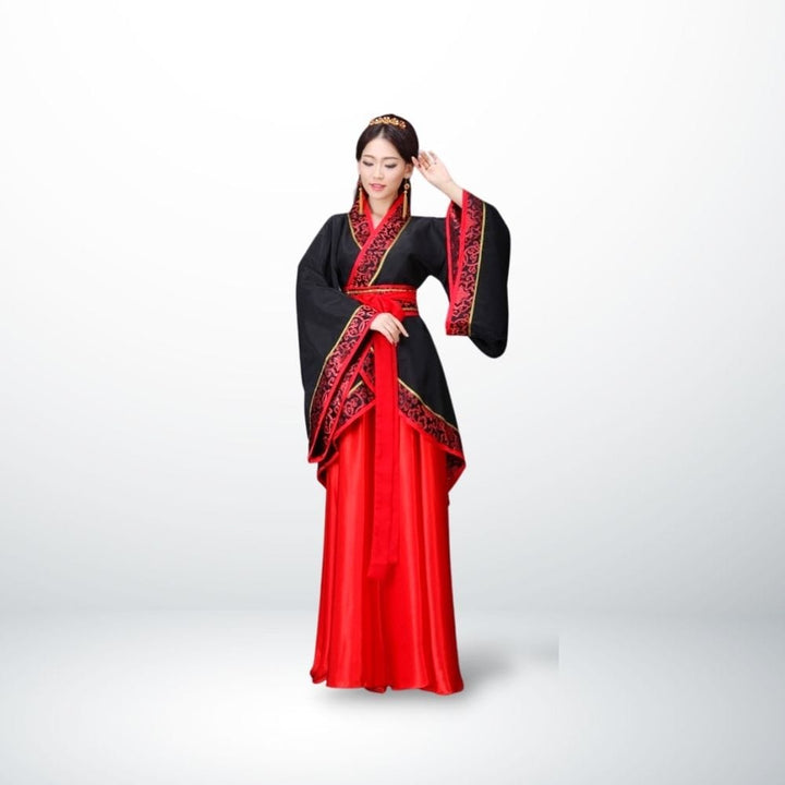 Déguisement Couple Chinois Noir-Mme / S