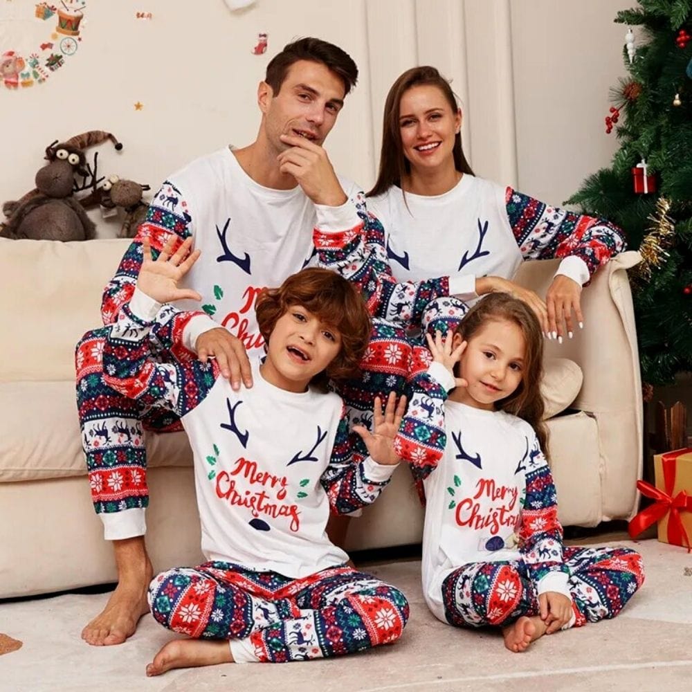 Sweat Personnalisé Pull Noël Assorti Famille Ensemble Famille