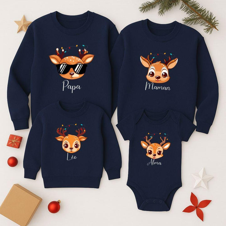 Ensemble Pull De Noel Famille
