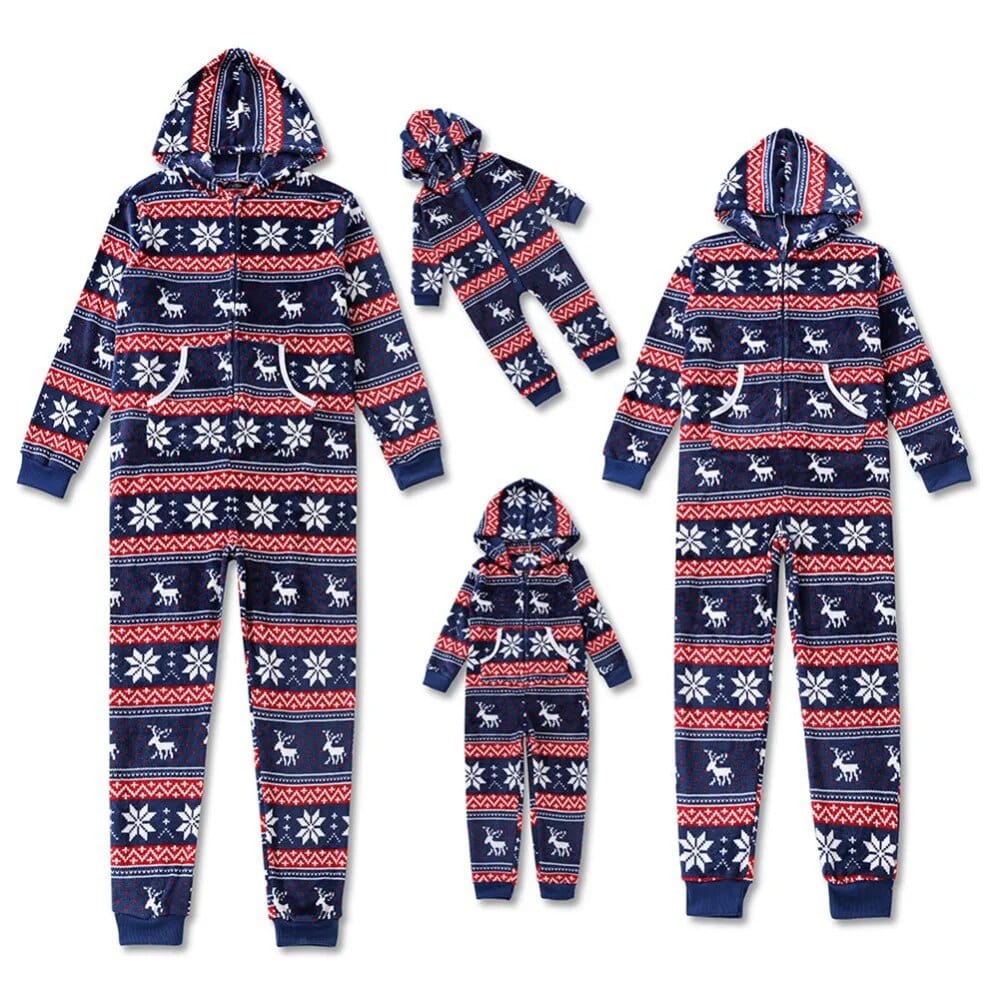Grenouillère Noel Famille Bleu-Marine / Bébé-(18-24M)