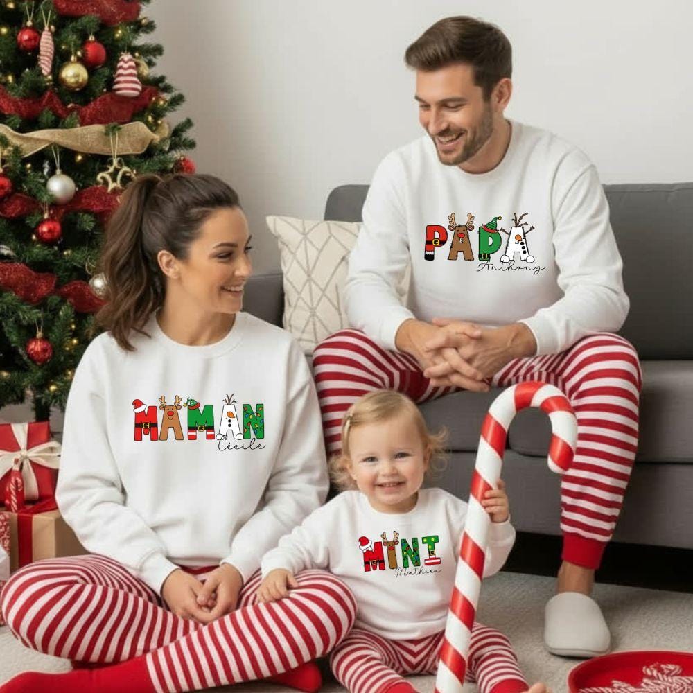 Kit Pull Famille Noel