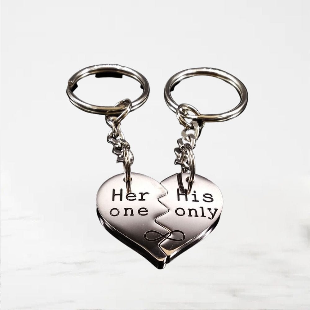 Porte Clés His Et Her Argent