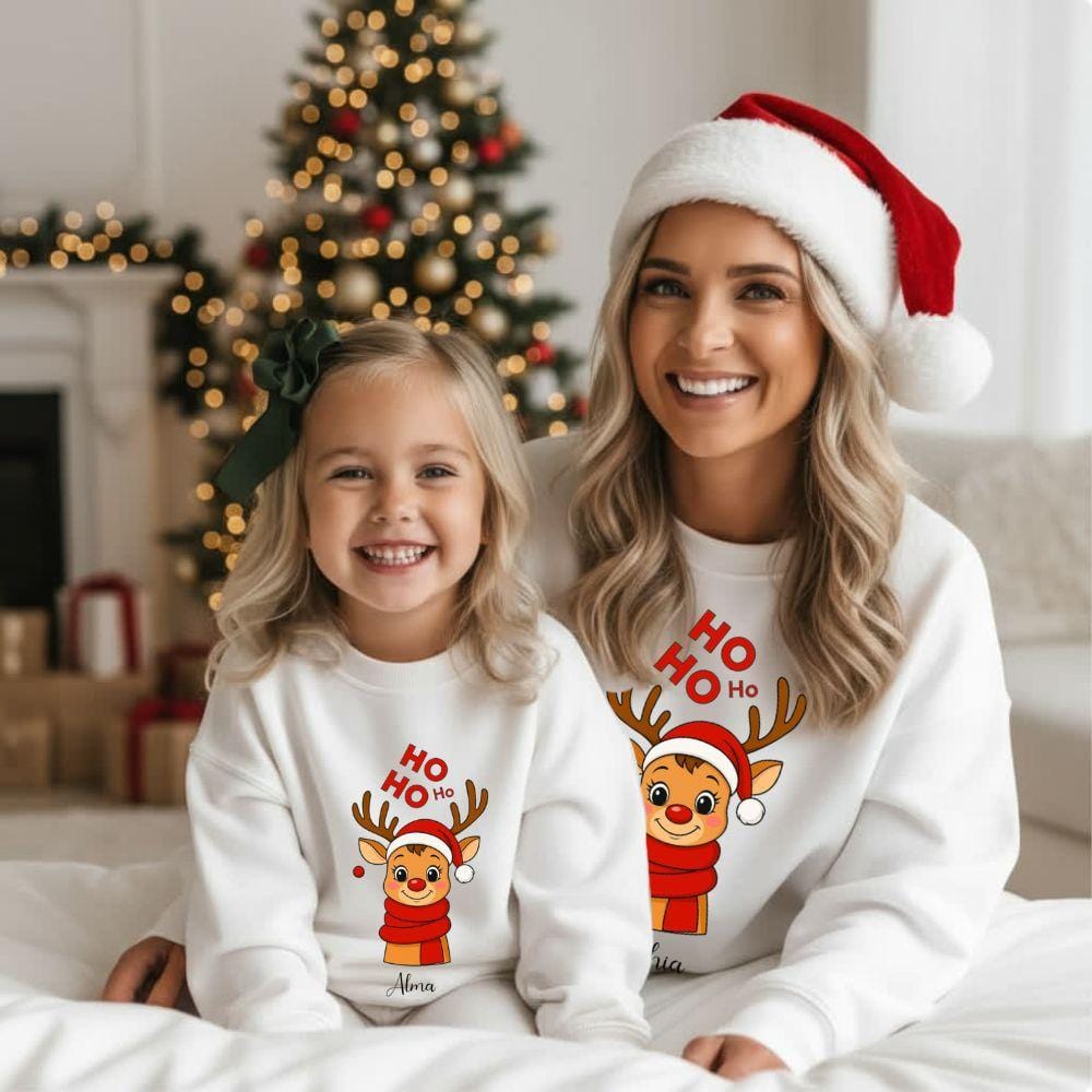 Pull de Noel famille personnalisé