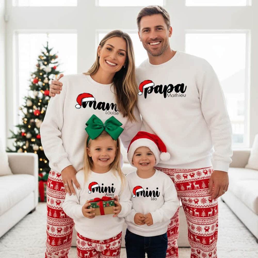 Pull Noel Assorti Parent Enfant