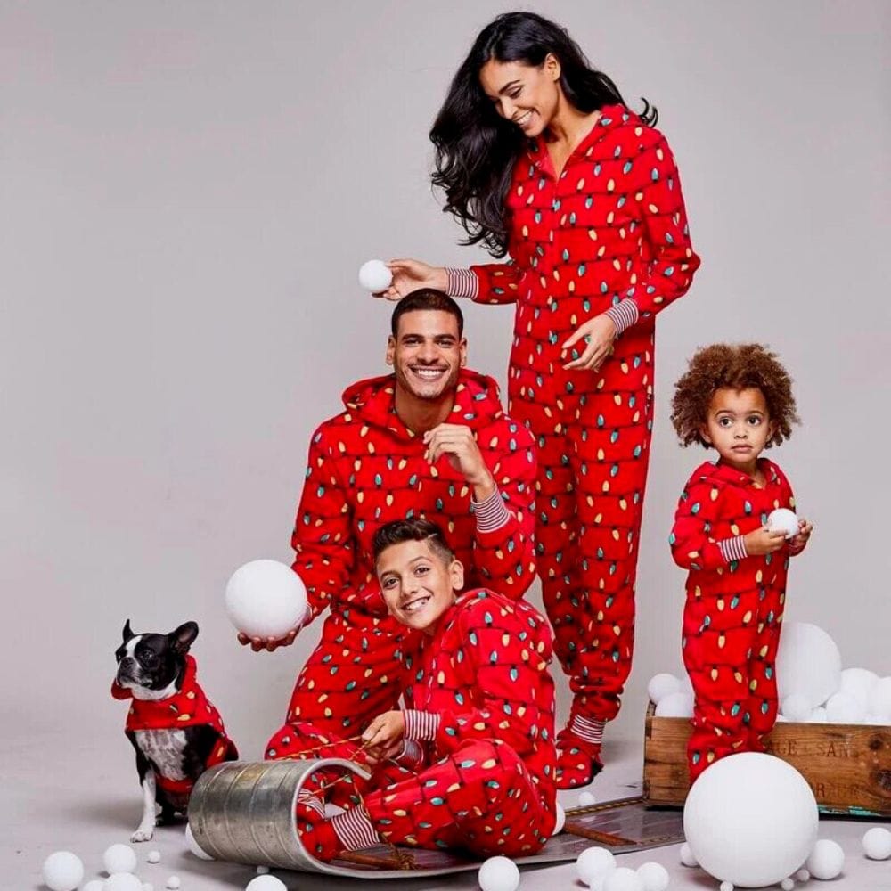 Pyjama Combinaison Noel Rouge / Père-XXL