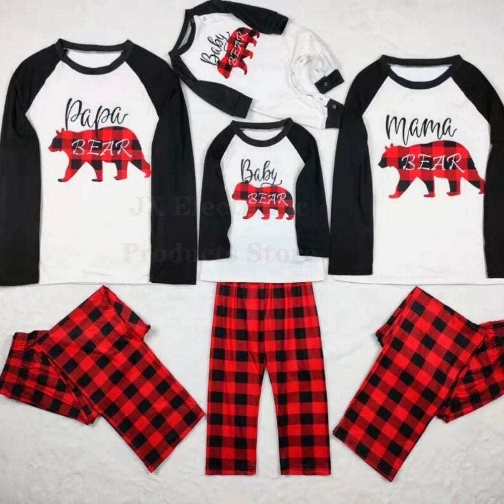 Pyjama Coordonné Famille Noël Blanc / Maman S