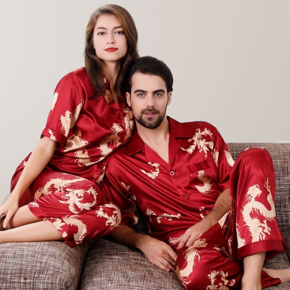 Pyjama en Satin Caresse d'Étoile