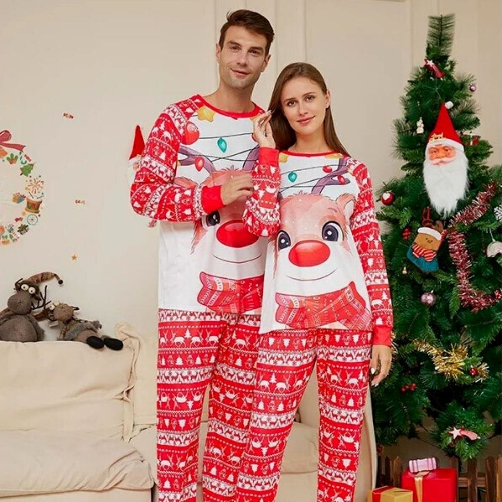 Pyjama De Noel Enfant Rouge / Père S