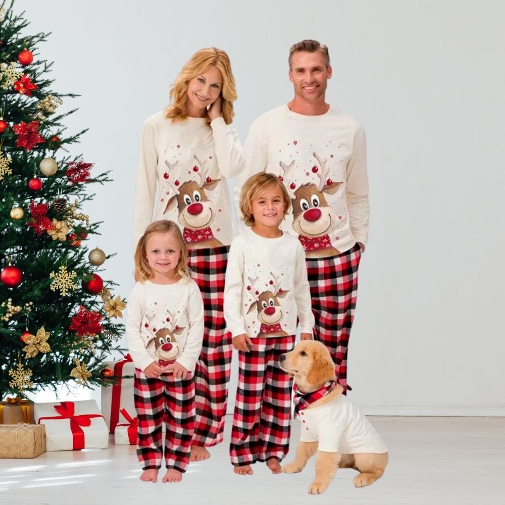 Pyjama De Noel Famille XXl Beige / Maman-S