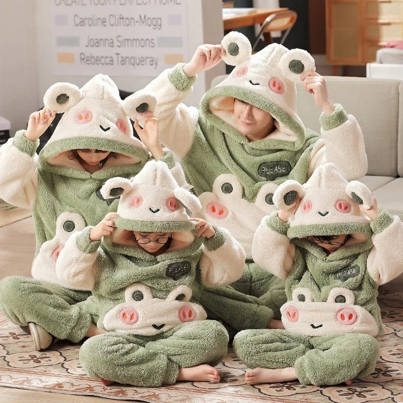 Pyjama Humour Famille Vert / Papa-L