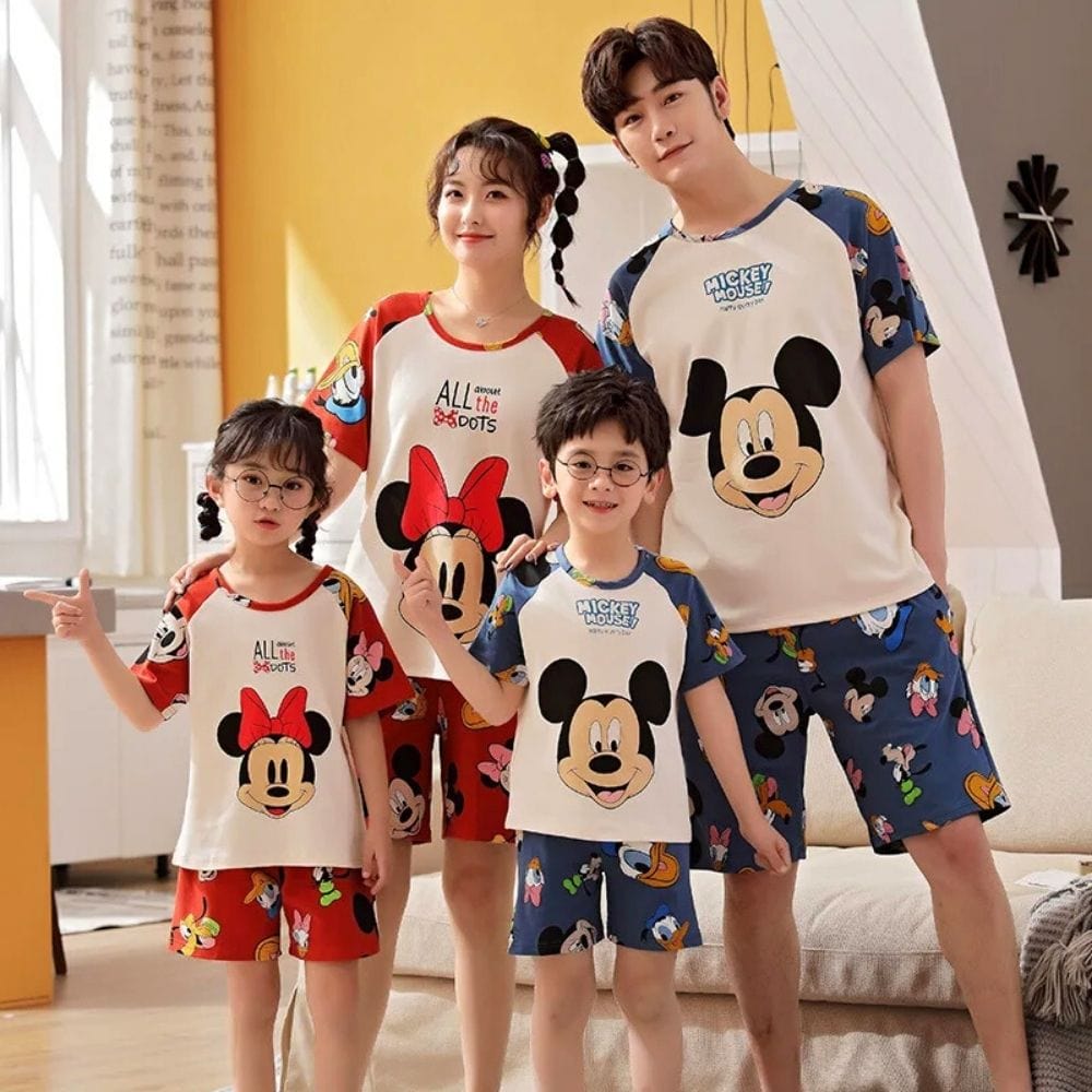 Pyjama Mickey Famille Beige / Maman M