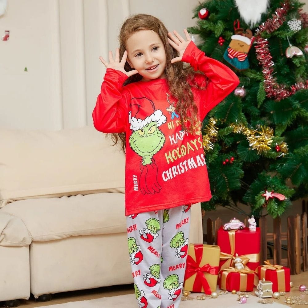 Pyjama Noel Famille Grinch
