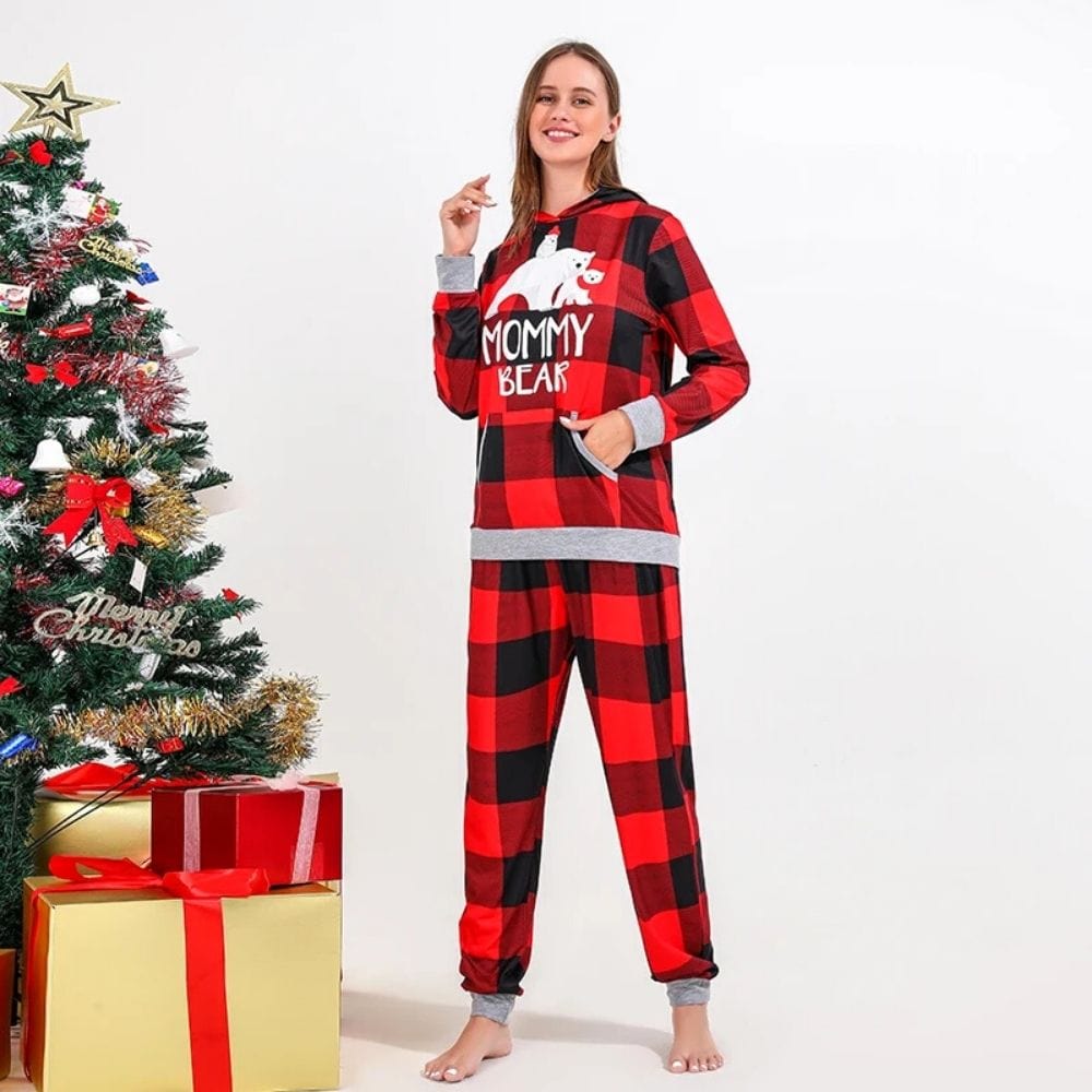 Pyjama Pour Toute La Famille Rouge / Maman S