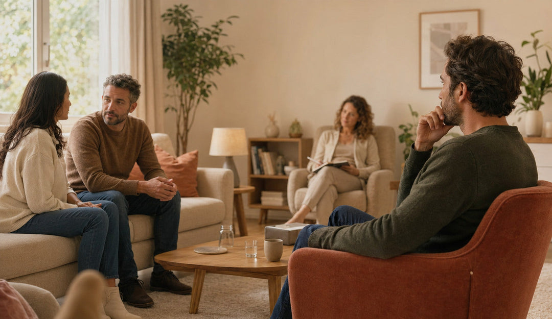 Différence entre la thérapie de couple et la thérapie individuelle dans un cabinet chaleureux