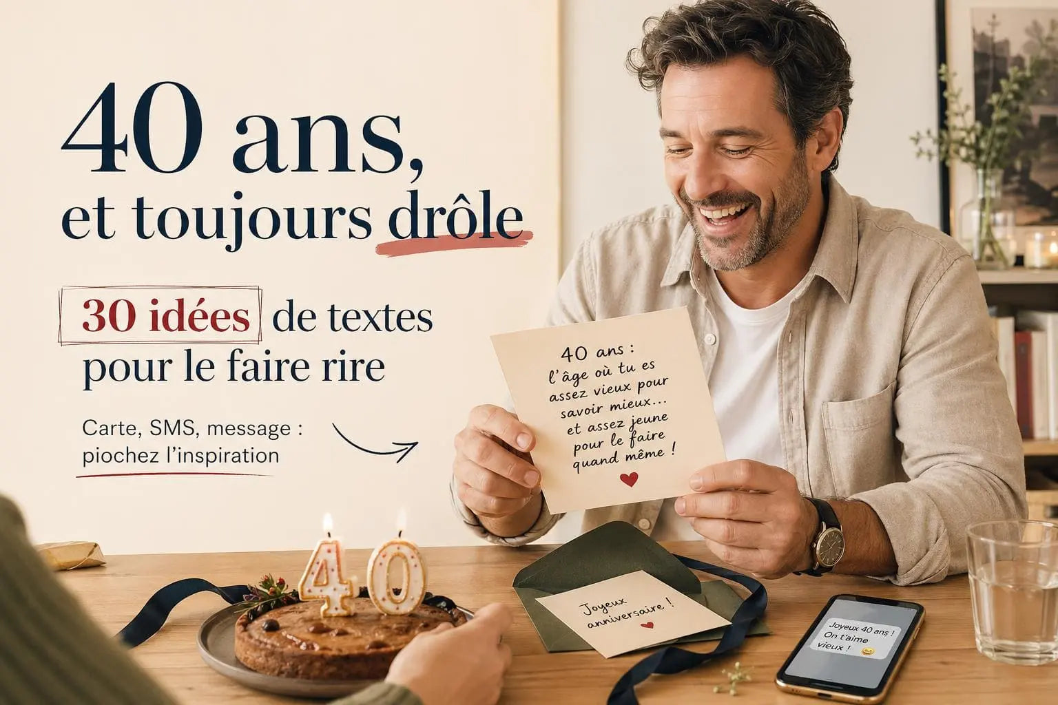 texte anniversaire 40 ans humour homme