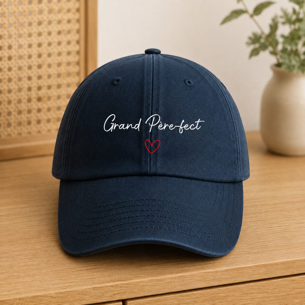Casquette brodée Grand Père-fect marine