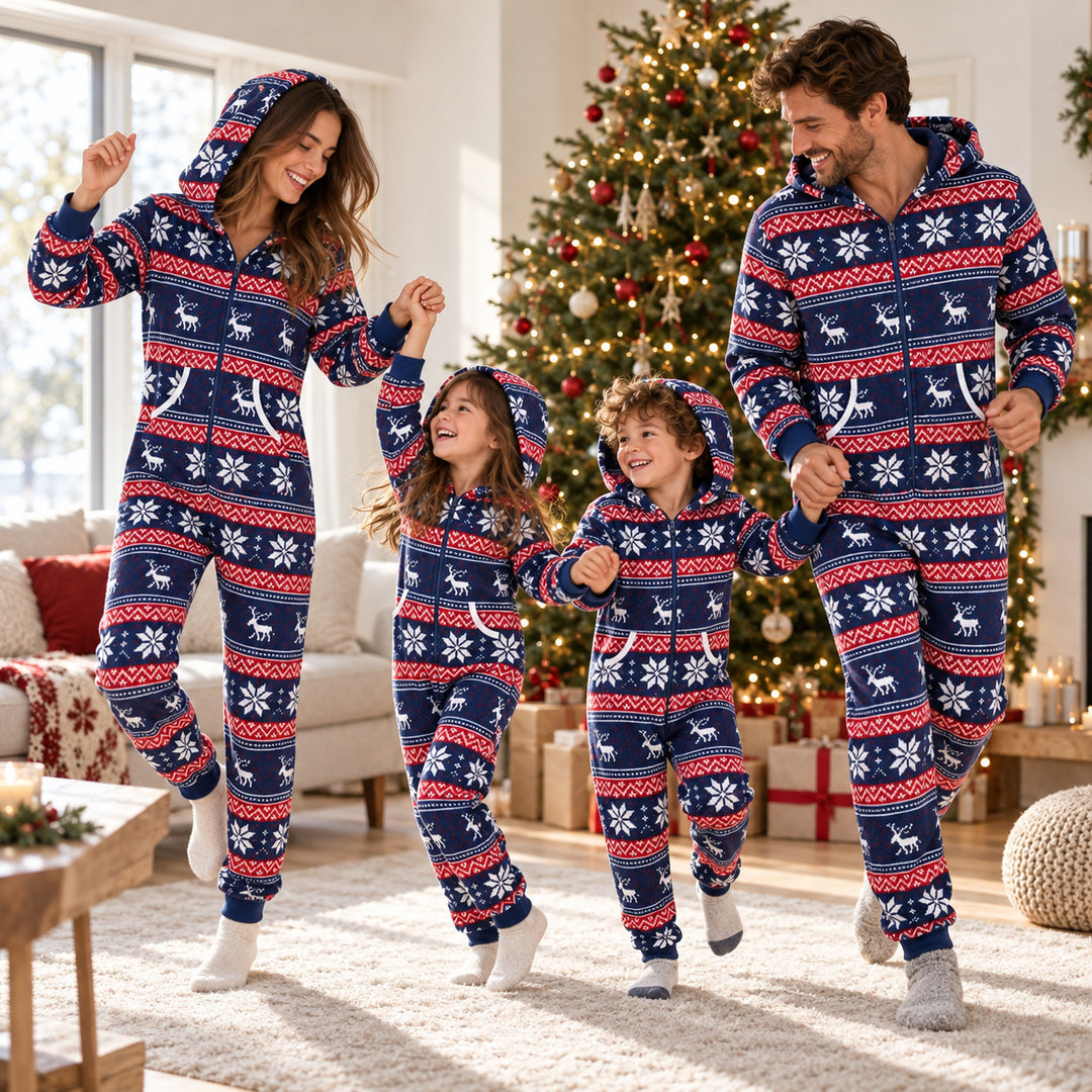 Grenouillère Noel Famille - danse près du sapin