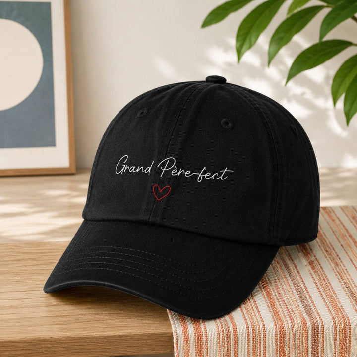 Casquette brodée Grand Père-fect noire