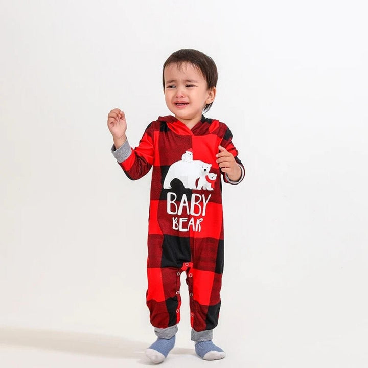 Pyjama Pour Toute La Famille Rouge / Bébé 3-6M