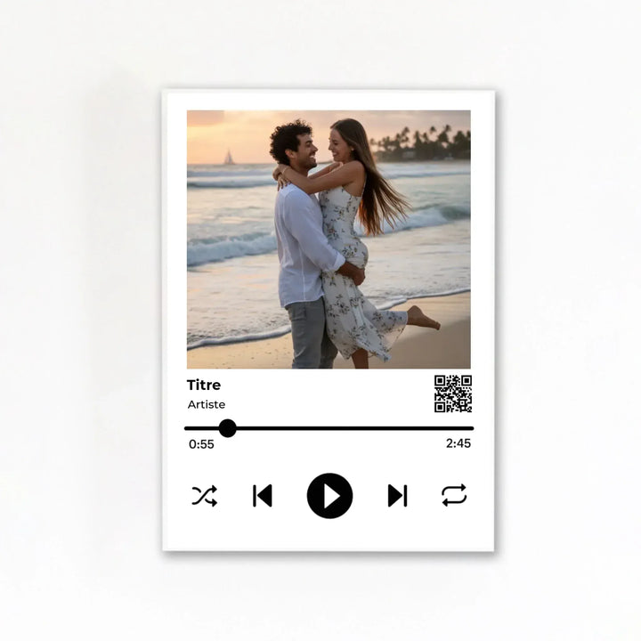 Affiche album musique personnalisée Affiche Portrait / Poster sans cadre / A4 21x29.7 cm