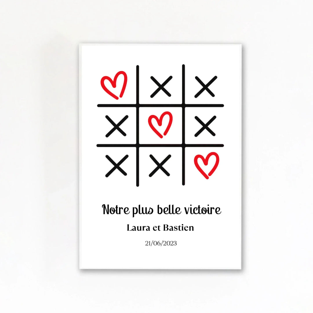 Affiche chambre couple Affiche Portrait / Poster sans cadre / A4 21x29.7 cm