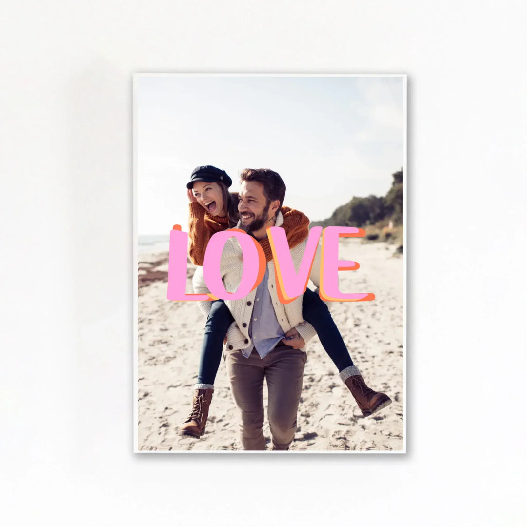 Affiche love Affiche Portrait / Poster sans cadre / A4 21x29.7 cm