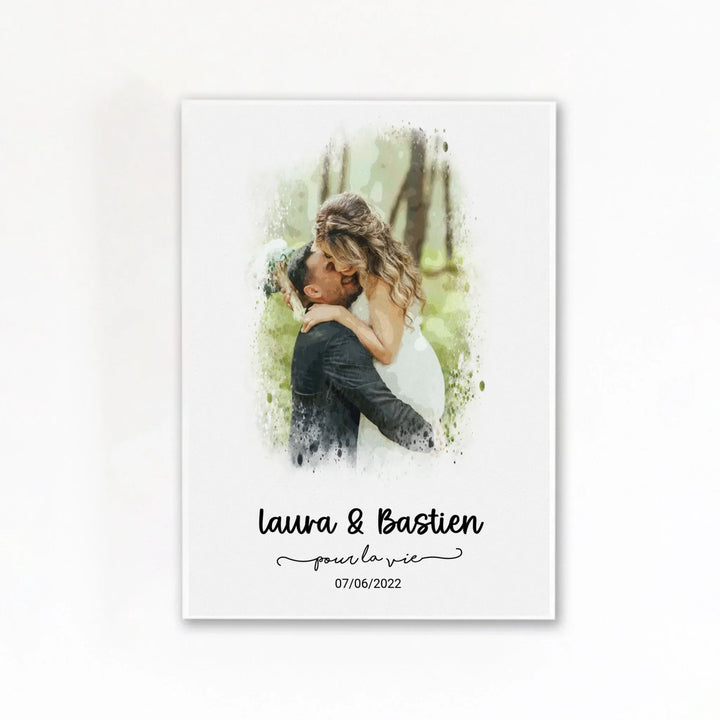 Affiche anniversaire de mariage Affiche Portrait / Poster sans cadre / A4 21x29.7 cm