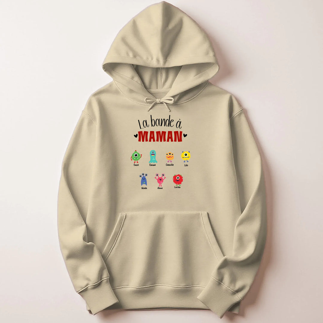 Pull fête des mères jeune maman Sweat à capuche / Beige / M
