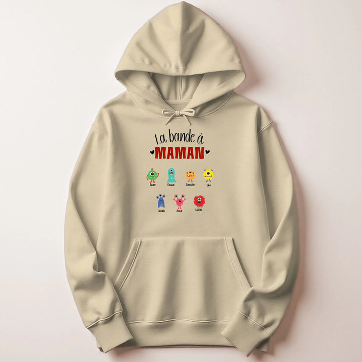 Pull fête des mères jeune maman Sweat à capuche / Beige / M
