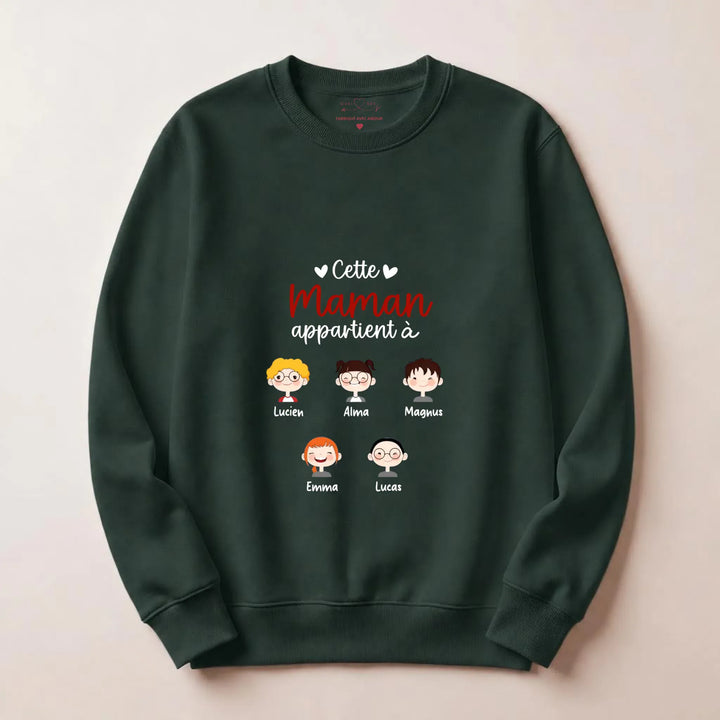 Pull cette maman appartient à Sweatshirt / Forest / S