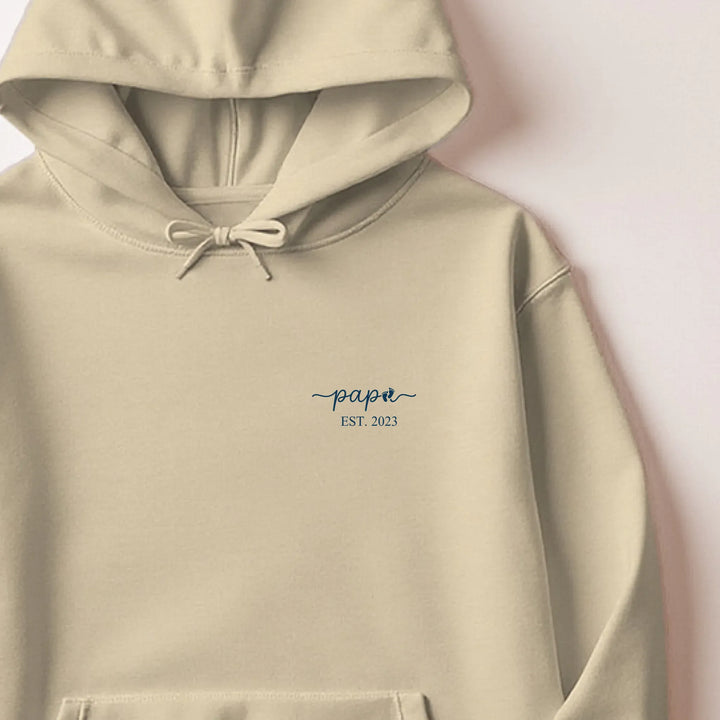 Pull futur papa Sweat à capuche / Beige / M