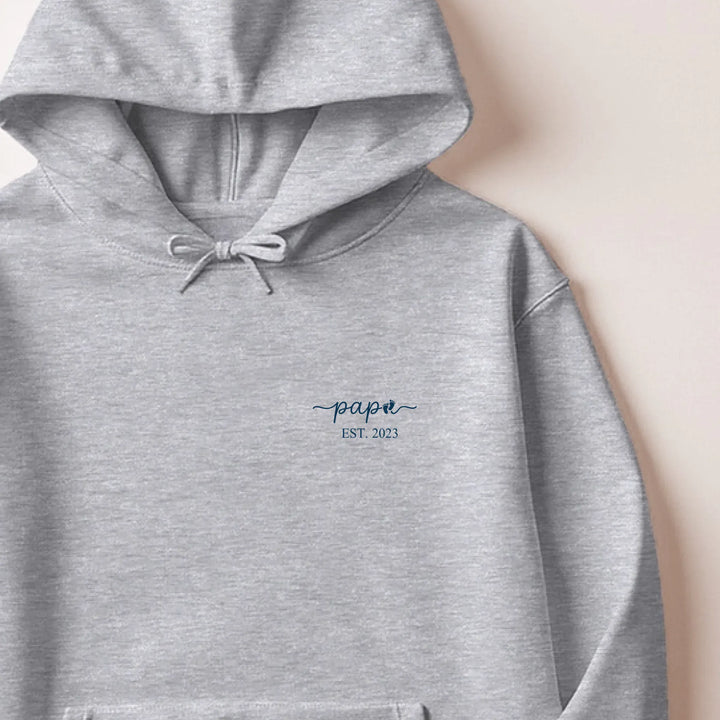 Pull futur papa Sweat à capuche / Gris / M