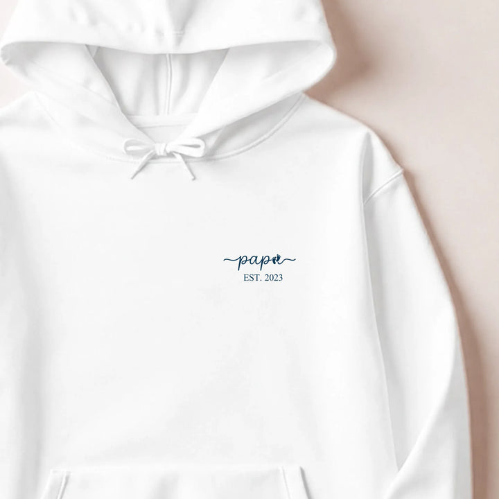 Pull futur papa Sweat à capuche / Blanc / M
