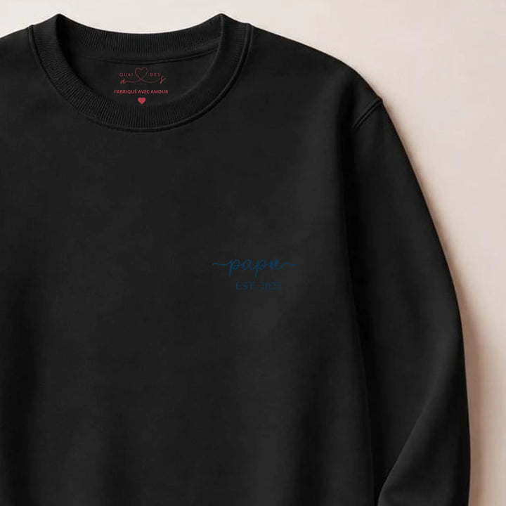 Pull futur papa Sweatshirt / Noir / S