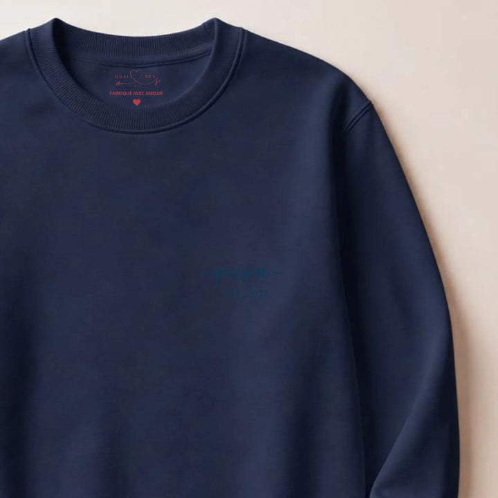Pull futur papa Sweatshirt / Marine / S