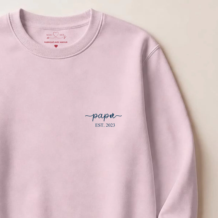 Pull futur papa Sweatshirt / Rose clair / S