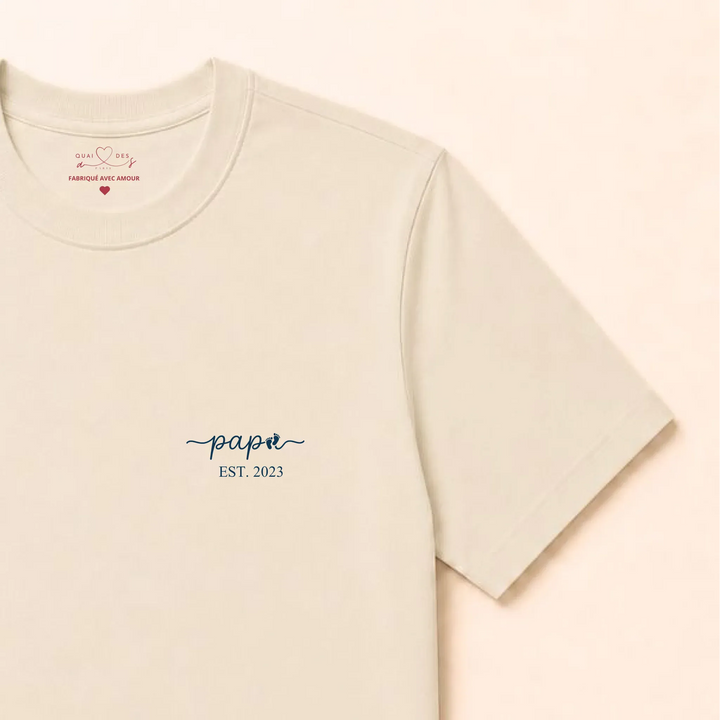 Pull futur papa T-shirt / Naturel / S