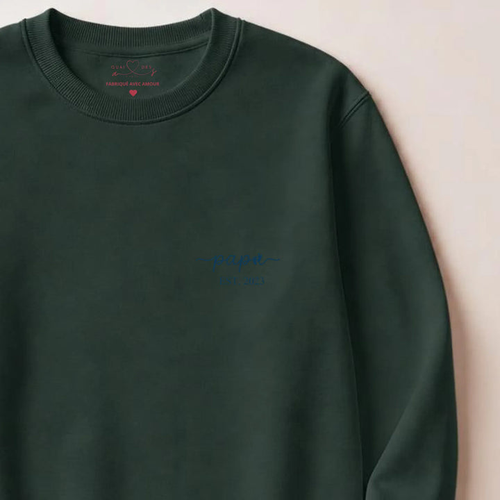Pull futur papa Sweatshirt / Forest / S