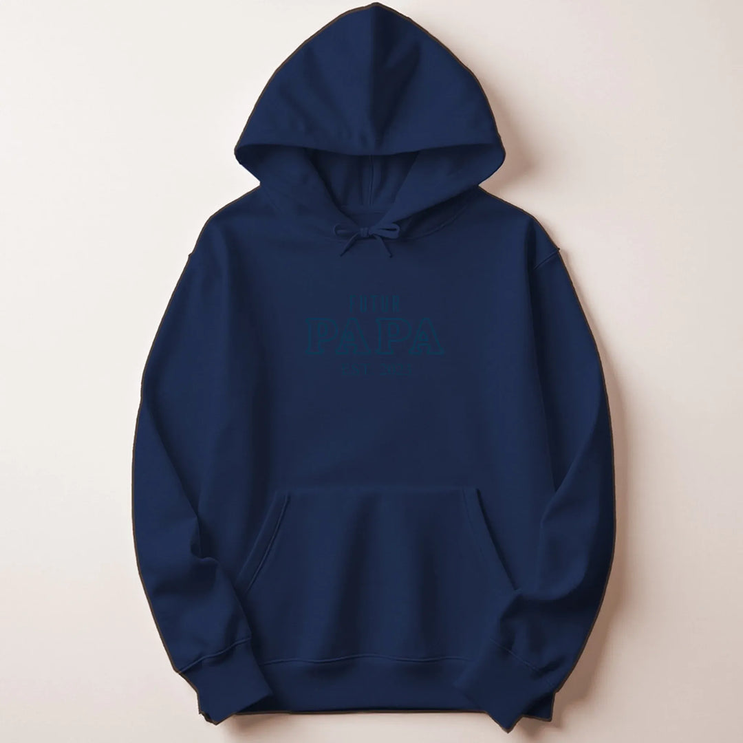 Pull Annonce grossesse papa Sweat à capuche / Marine / M