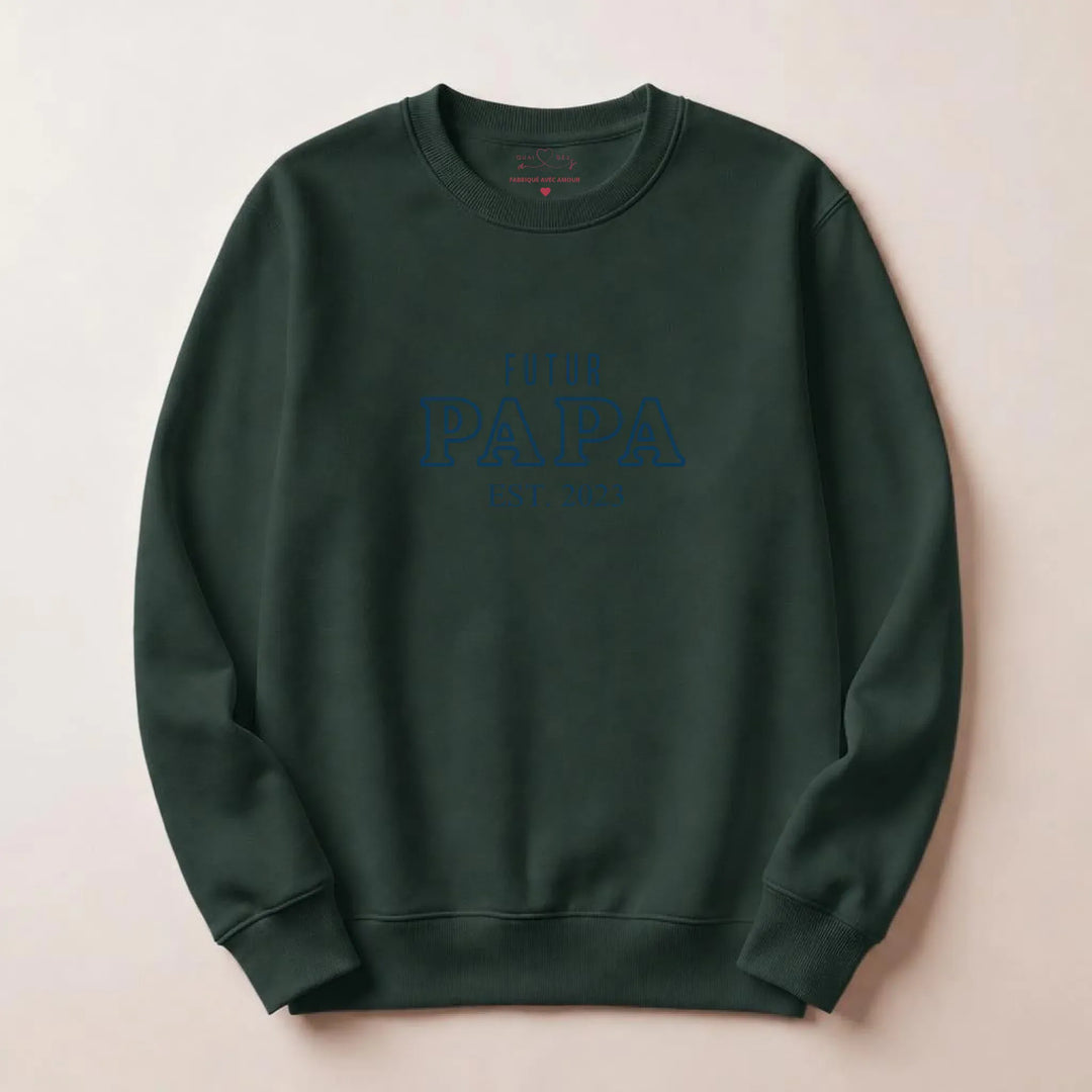 Pull Annonce grossesse papa Sweatshirt / Forest / S