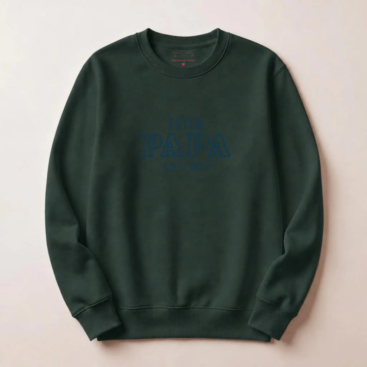Pull Annonce grossesse papa Sweatshirt / Forest / S