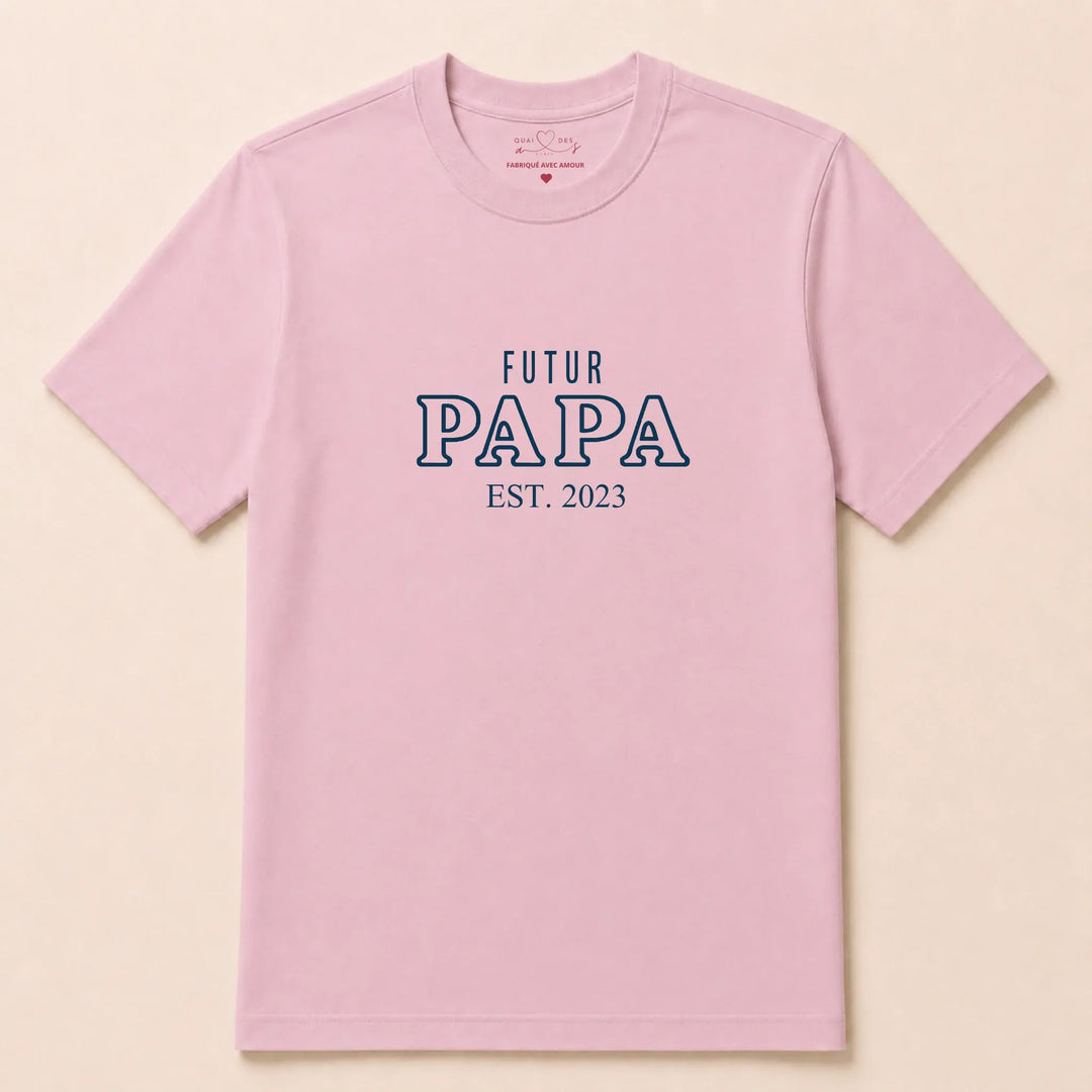 Pull Annonce grossesse papa T-shirt / Rose Clair / S