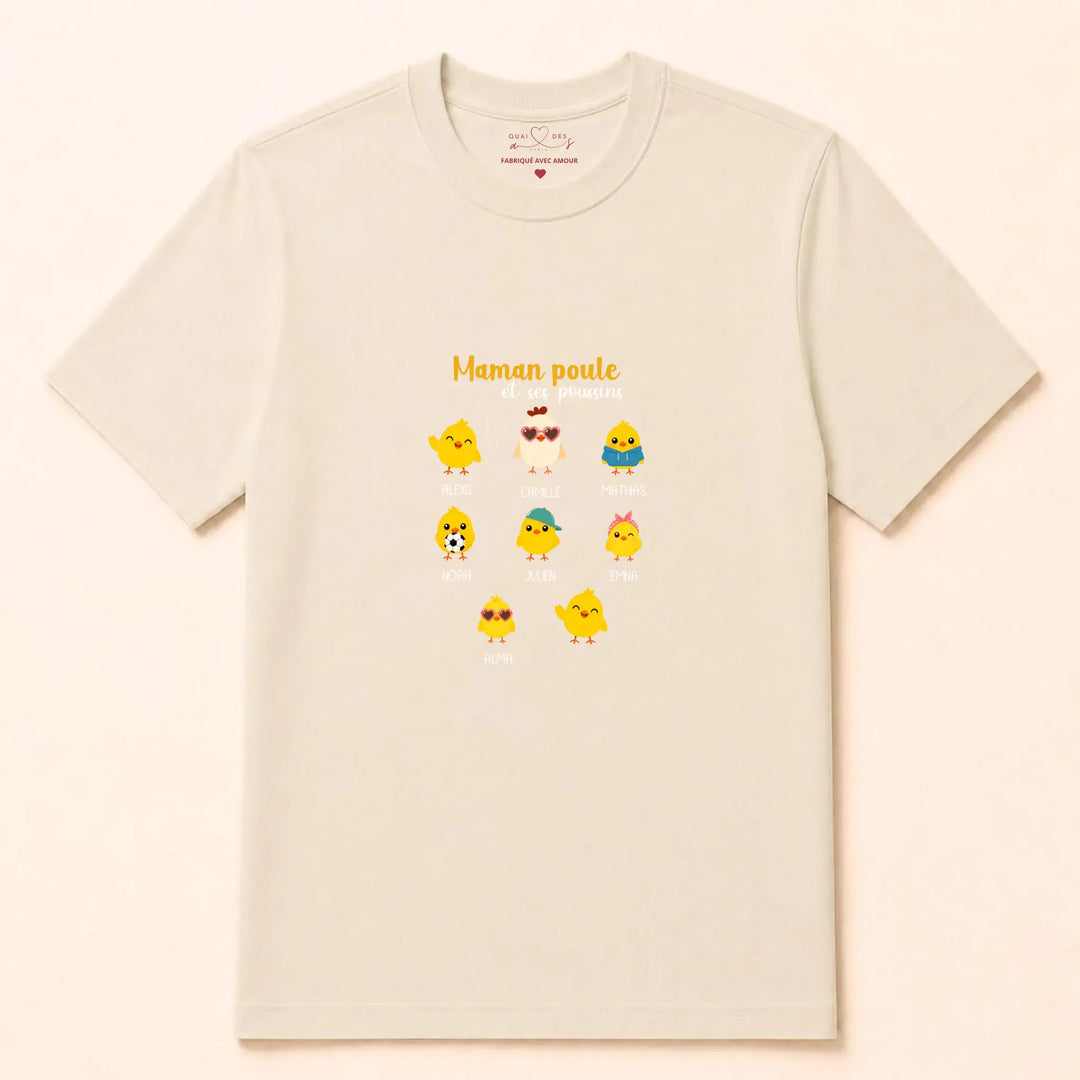 Sweat Maman Poule T-shirt / Naturel / S
