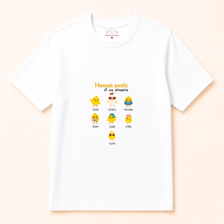Sweat Maman Poule T-shirt / Blanc / S