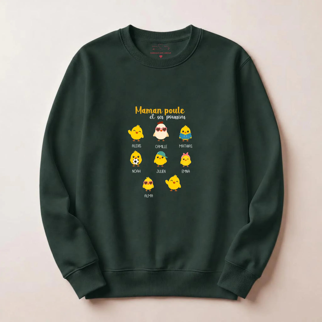 Sweat Maman Poule Sweatshirt / Forest / S