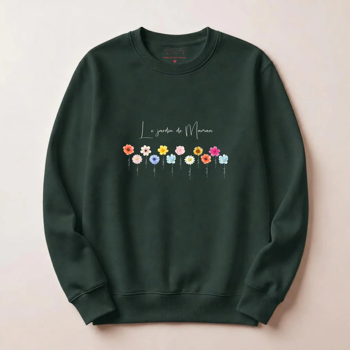 Sweat personnalisé le jardin de maman Sweatshirt / Forest / S