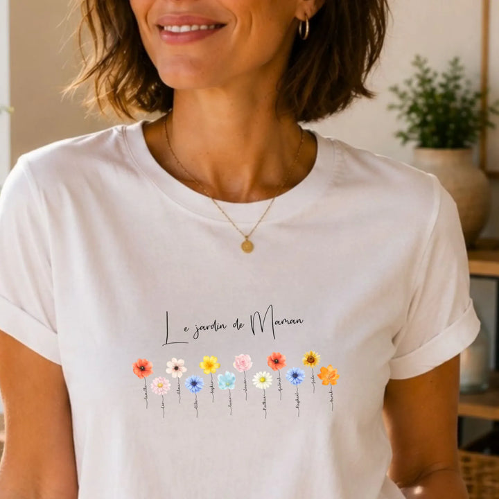 Sweat personnalisé le jardin de maman